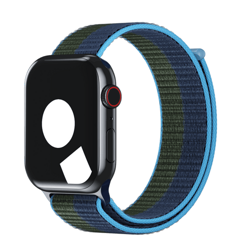 Abyss Blue/Moss Green Sport Loop for Apple Watch iSTRAP