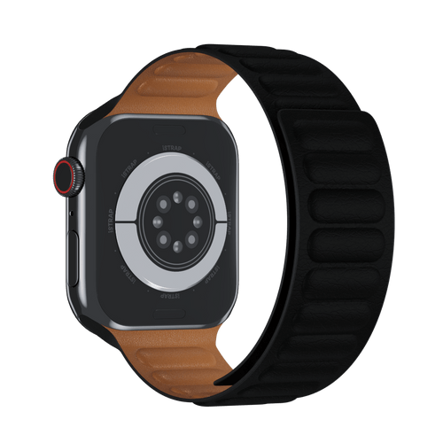Black Leather Link for Apple Watch iSTRAP