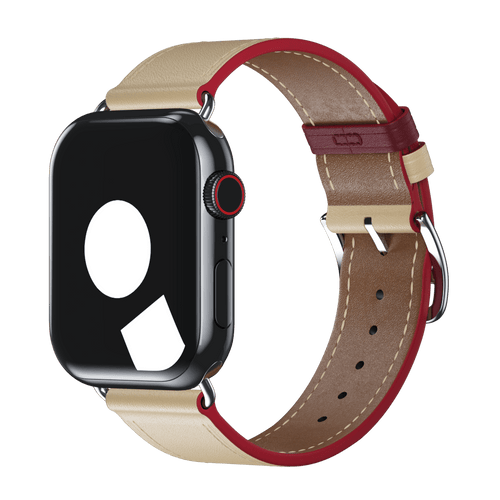 Blanc/Rouge H Single Tour for Apple Watch iSTRAP