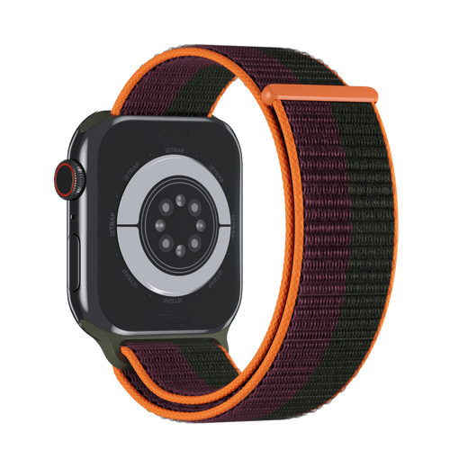 Dark Cherry/Forest Green Sport Loop for Apple Watch iSTRAP