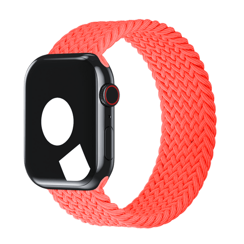 Electric Orange Braided Solo Loop for Apple Watch iSTRAP