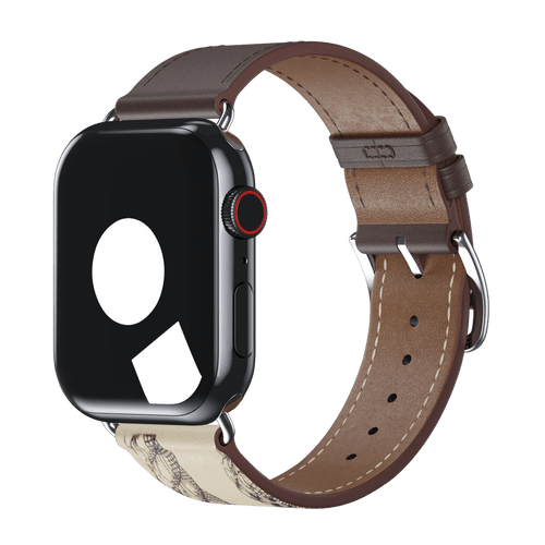 Étain/Béton Single Tour for Apple Watch iSTRAP
