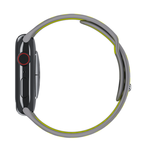 Flat Silver/Volt Sport Band Active for Apple Watch iSTRAP