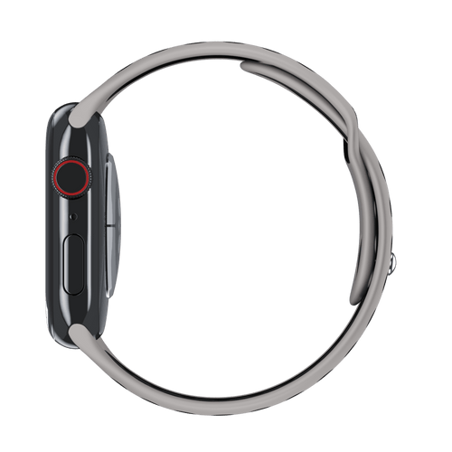 Pure Platinum/Black Sport Band Active for Apple Watch iSTRAP