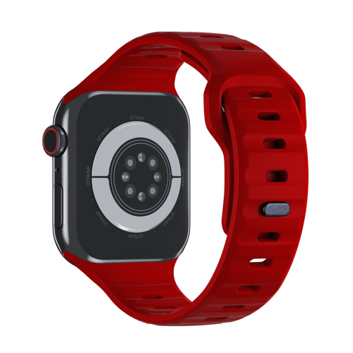 Red Sport Band Groove for Apple Watch iSTRAP