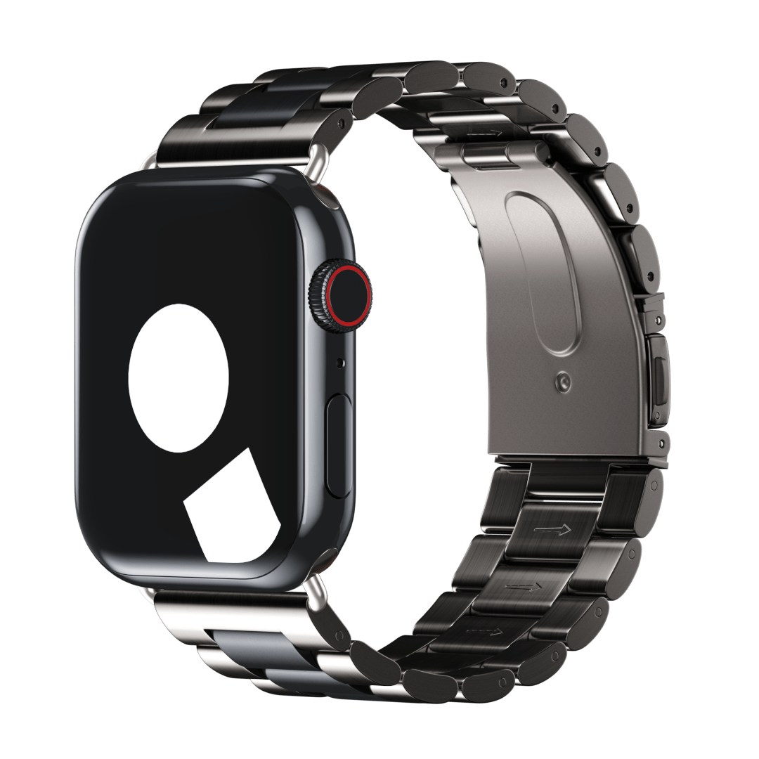 Apple top watch black stainless steel band