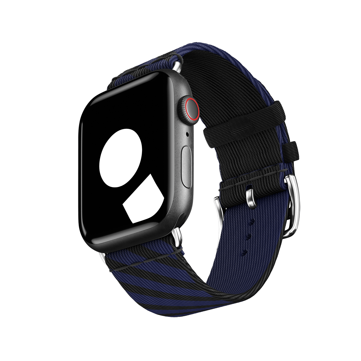 Noir Bleu Saphir Jumping Single Tour Band Strap for Apple Watch