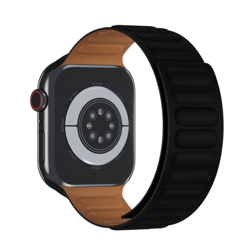 Black Leather Link for Apple Watch iSTRAP