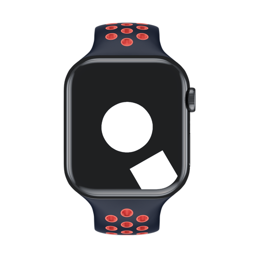 Blue Black/Bright Mango Sport Band Active for Apple Watch