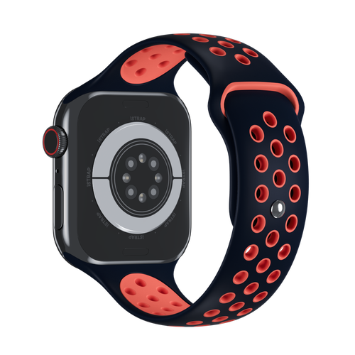 Blue Black/Bright Mango Sport Band Active for Apple Watch