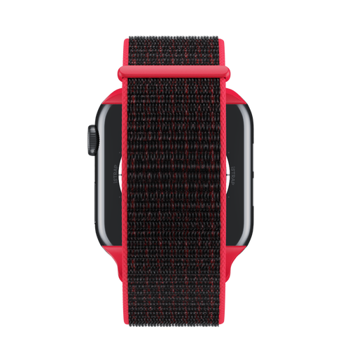 Bright Crimson/Black Sport Loop for Apple Watch