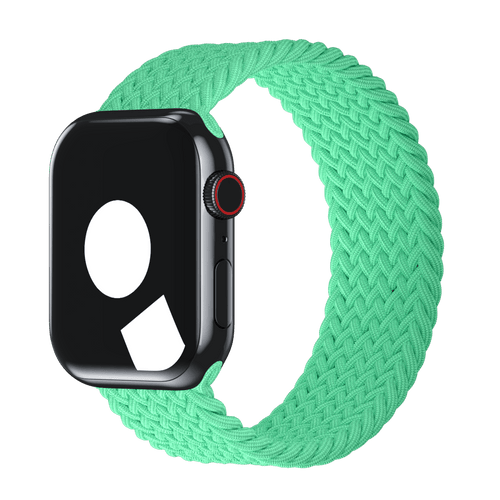Bright Green Braided Solo Loop Band for Apple Watch iSTRAP