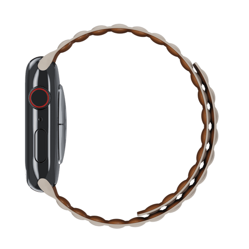 Chalk Leather Link for Apple Watch iSTRAP