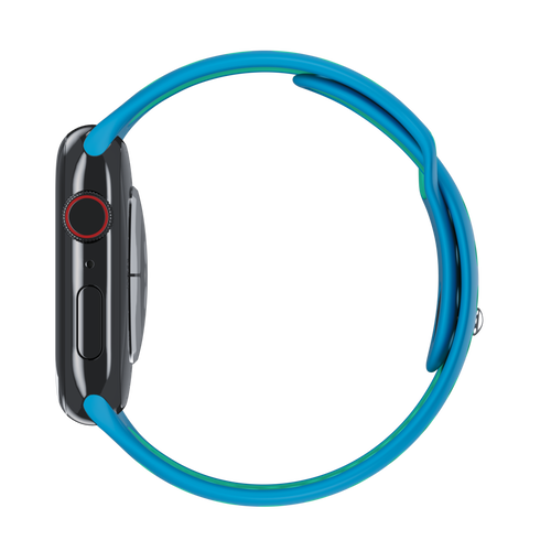 Chlorine Blue/Green Glow Sport Band Active for Apple Watch