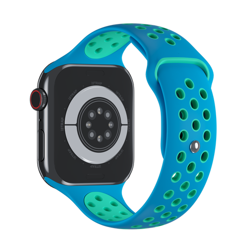 Chlorine Blue/Green Glow Sport Band Active for Apple Watch