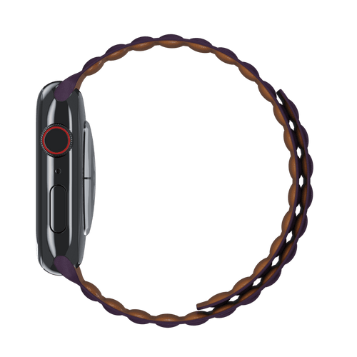 Dark Cherry Leather Link for Apple Watch iSTRAP