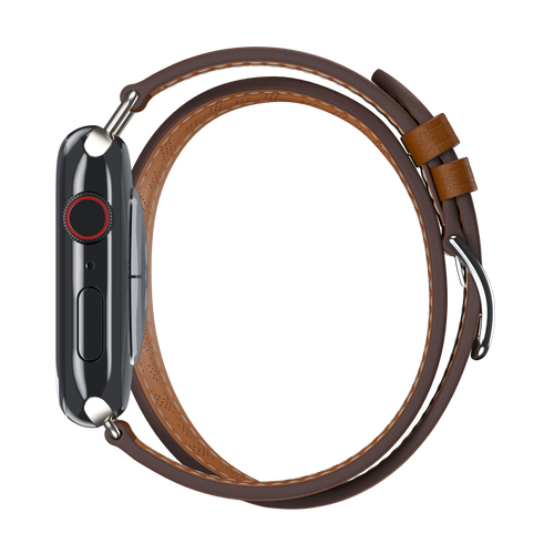 Fauve Diagonal Attelage Double Tour for Apple Watch