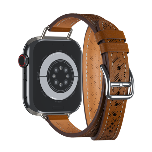 Fauve Diagonal Attelage Double Tour for Apple Watch