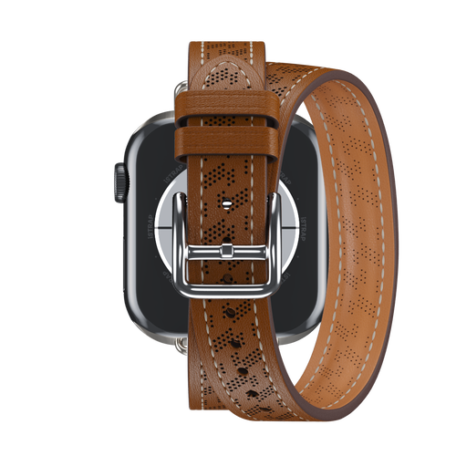 Fauve Diagonal Attelage Double Tour for Apple Watch