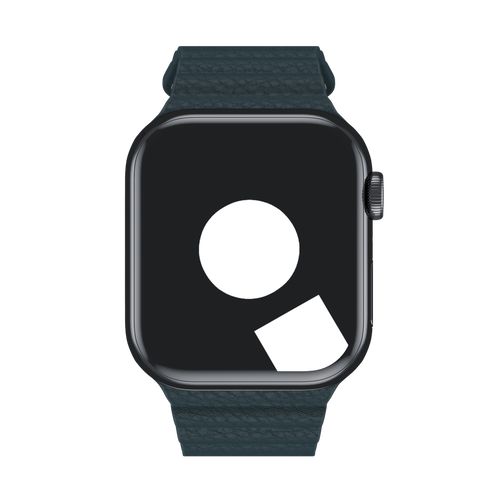 Forest Green Leather Loop for Apple Watch