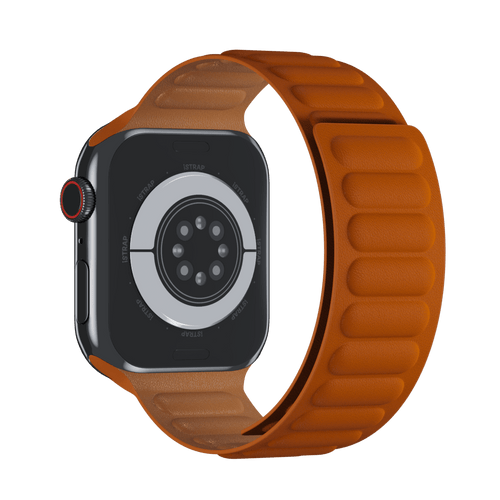 Golden Brown Leather Link for Apple Watch iSTRAP