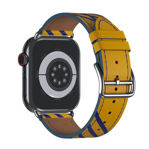 Jaune Ambre/Bleu Saphir Single Tour for Apple Watch