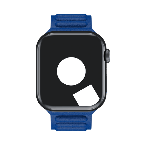 Klein Blue Leather Link for Apple Watch iSTRAP