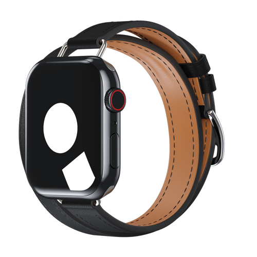 Noir Attelage Double Tour for Apple Watch