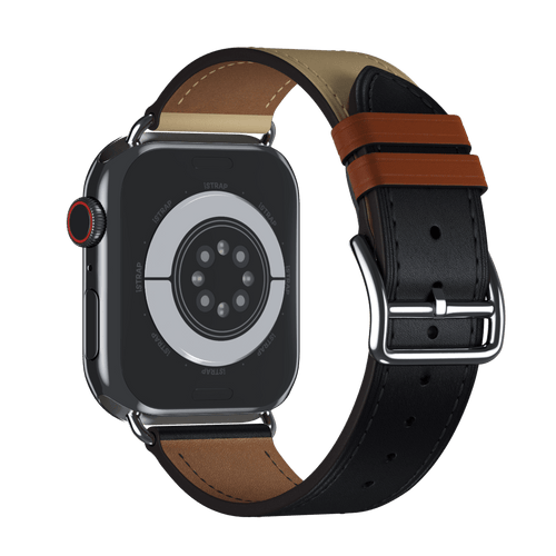 Noir/Blanc/Gold Single Tour for Apple Watch iSTRAP