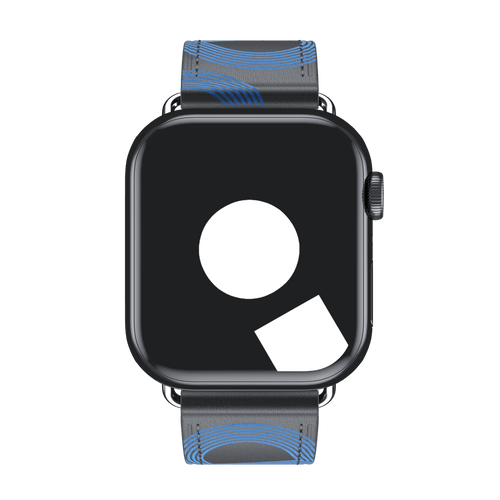 Noir/Bleu Électrique Single Tour for Apple Watch