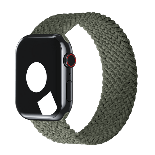 Olive Braided Solo Loop Band for Apple Watch iSTRAP