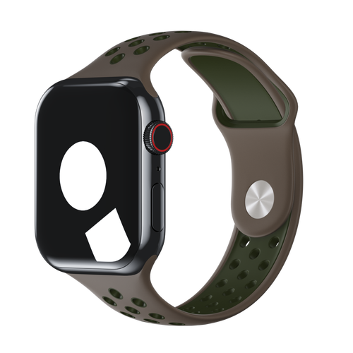 Olive Grey/Cargo Khaki Sport Band Active for Apple Watch