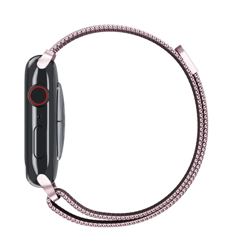 Pink Milanese Loop for Apple Watch