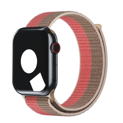 Pink Pomelo/Tan Sport Loop for Apple Watch