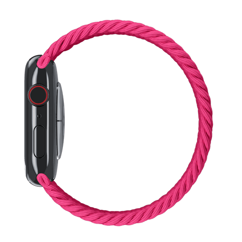 Raspberry Braided Solo Loop for Apple Watch