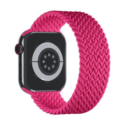 Raspberry Braided Solo Loop for Apple Watch