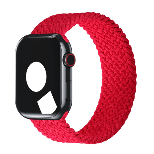 Apple watch red braided solo loop hotsell
