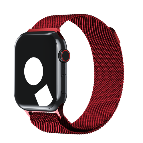 Red Milanese Loop for Apple Watch