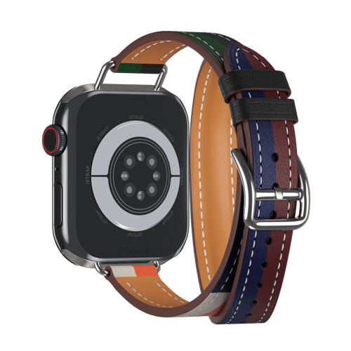 Rouge H/Bleu Saphir Attelage Double Tour for Apple Watch iSTRAP