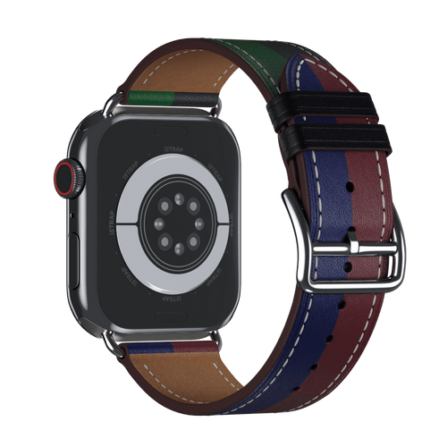 Rouge H/Bleu Saphir Single Tour for Apple Watch iSTRAP