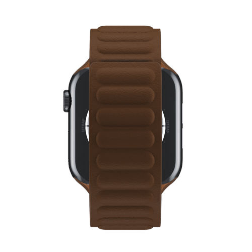 Saddle Brown Leather Link for Apple Watch