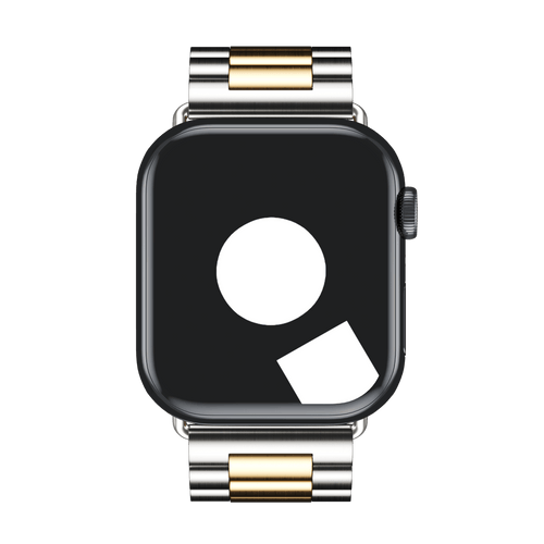 Silver/Gold Tri-Link Bracelet for Apple Watch iSTRAP