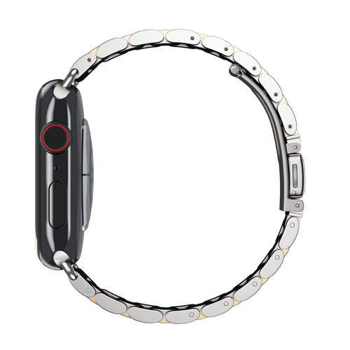 Silver/Gold Tri-Link Bracelet for Apple Watch iSTRAP