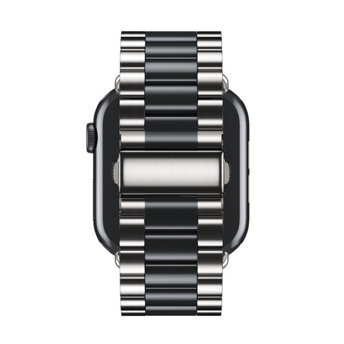 Silver/Space Black Tri-Link Bracelet for Apple Watch iSTRAP