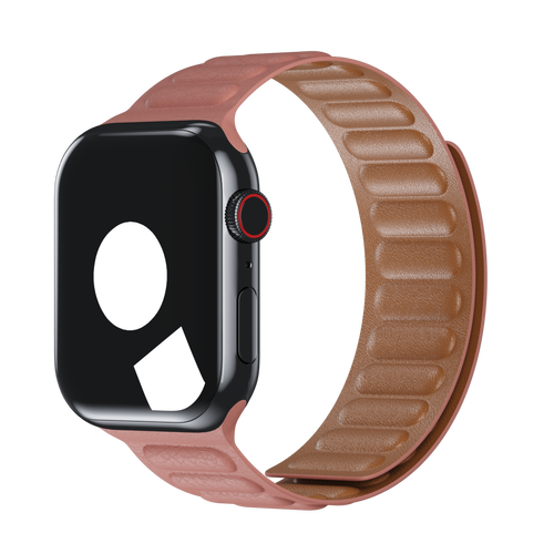 Soft Pink Leather Link for Apple Watch