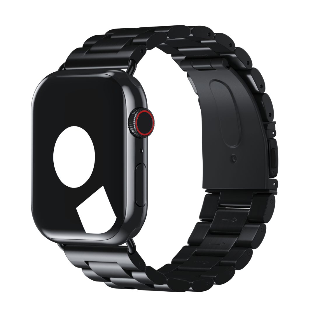 Space Black Tri-Link Bracelet Band Strap for Apple Watch - iSTRAP