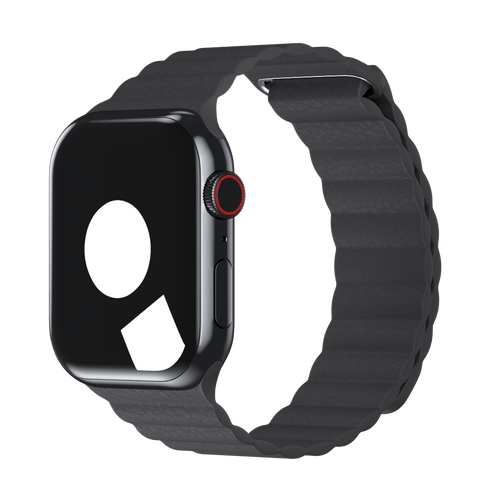 Storm Grey Leather Loop for Apple Watch