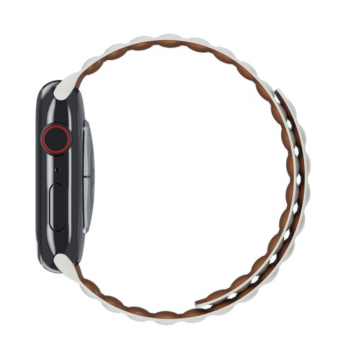 White Leather Link for Apple Watch iSTRAP