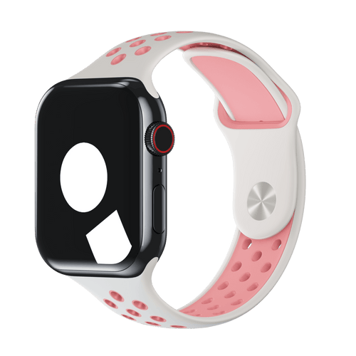 Black iwatch with pink band hot sale
