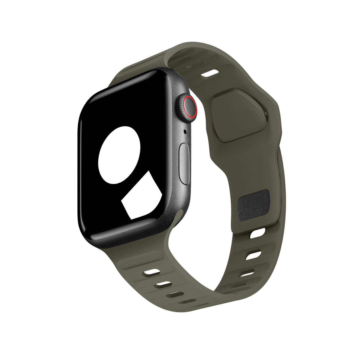 Dark Olive Sport Band Groove for Apple Watch